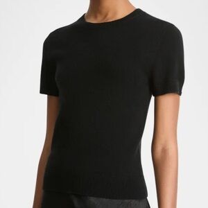 Cashmere Short Sleeve T Shirt Sweater Neiman Marcus